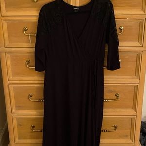 Torrid black lace maxi dress